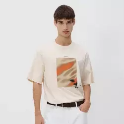Reserved - Relaxed fit majica kratkih rukava s printom
