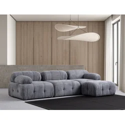Atelier del Sofa Ugaona garnitura Petite, 290x160 cm, Siva