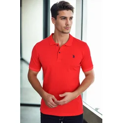 T9561 DEWBERRY MENS TSHIRT-RED