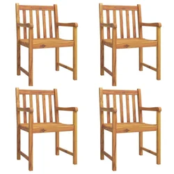 Vrtne stolice 4 kom 56 x 55,5 x 90 cm od masivnog drva bagrema