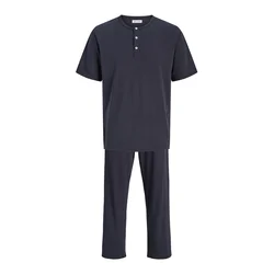 JACK & JONES Dolga pižama JACOTTO marine