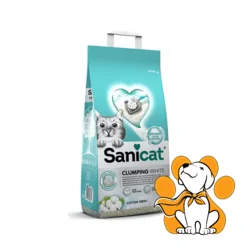 Sanicat Clumping White 8L - Beli bentonit sa aktivnim kiseonikom