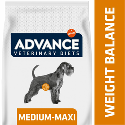 2x15kg Advance Veterinary Diets Weight Balance Medium/Maxi za pse