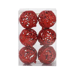Kuglice crvene izdubljene 5 cm – 6 komada