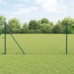 vidaXL Hexagon Ograja Siva 1x50 m Jeklo