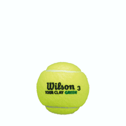 Wilson TOUR CLAY 3, teniska loptica, žuta