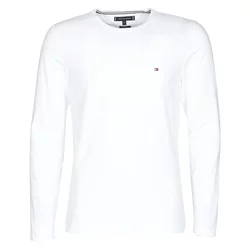 Tommy Hilfiger Majice z dolgimi rokavi STRETCH SLIM FIT LONG SLEEVE TEE Bela