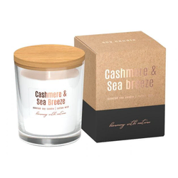 eoshop Sveča v kozarcu KAŠMIR&MORJE VETERIČEK EKO dišava 130g