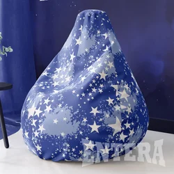 ENTERA Dečiji Lazy Bag - Bele zvezdice na plavom lazy bagu - 140