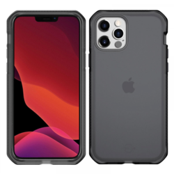 Maska Itskins Supreme Frost Antimicrobial za iPhone 12/12 Pro (6.1) sivo crni