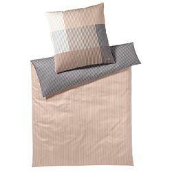 Joop! POSTELJNINA DIVIDED 140/200 cm mako saten rjava