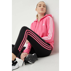 Donji dio trenirke adidas Za žene, boja: crna, glatki materijal