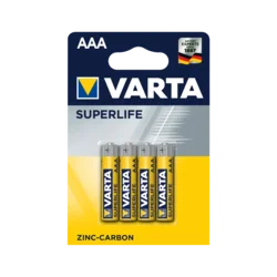 VARTA Superlife AAA 1.5V R03 SUPER HEAVY DUTY, Cink-karbon baterije, PAK4 (cena po kom.)