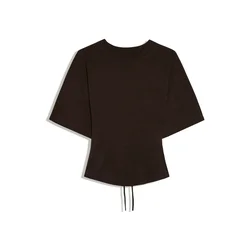 Bershka Majica temno rjava