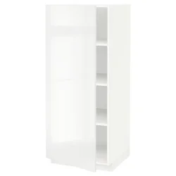 METOD Visoki element s policama, bela/Ringhult bela, 60x60x140 cm