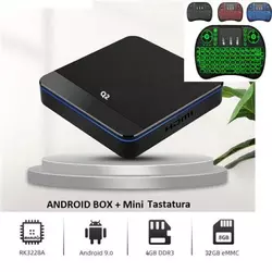 Android TV BOX Q2 4GB/32GB/HDMI/Android 9.0 + tastatura