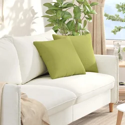 Jastučići za sofu 2 pcs Svijetlo zelena 45 x 45 cm tkanina