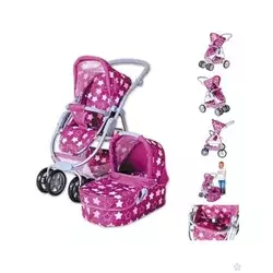 Kolica za lutke Coco Star Dark Pink 907456