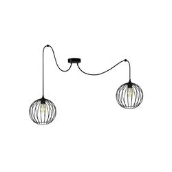 Luster na sajli MATT 2xE27/60W/230V pauk