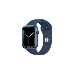 Apple Watch Series 7 pametna ura, GPS, 45mm, aluminijsko ohišje, Blue Sport Band A2474, rabljena + KASKO do 2025