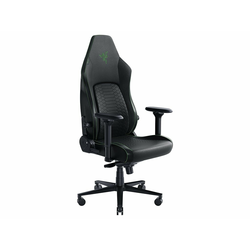 Razer Iskur V2 - Gaming Chair with Built-In Lumbar Support - Black with green sign