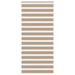 Zebra zavjesa Pješčano smeđa 110x200 cm Širina tkanine 105,9 cm Poliester