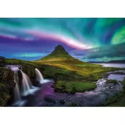 Puzzle 1000 kos - Severno sijaj Kirkjufell