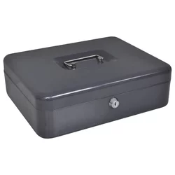 Kutija za novac Tamno siva 30 x 24 x 9 cm Čelik