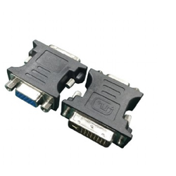 *Video adapter DVI-VGA (24M/15F) črn