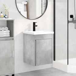 Jedinstveni ormar za kupaonicu s umivaonikom Betonska siva