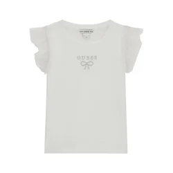 Guess Majica K6RI12 KCU20 Bela Regular Fit