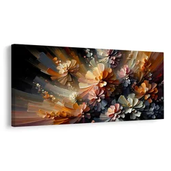 Slika abstraktne cvetlične eksplozije - 120x60