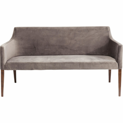 Meblo Trade Klupica Mode Velvet Grey 164x62x88h cm