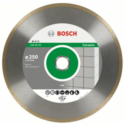 BOSCH Dijamantska rezna ploča Standard for Ceramic 2608602539, 250 x 30+25,40 x 1,6 x 7 mm