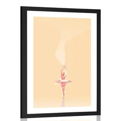 Plakat s paspartujem balerina - 40x60 no frame