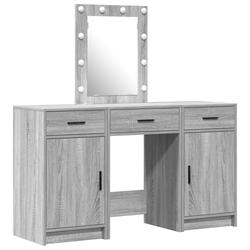 Toaletni stol s vratima Siva 50 x 41 x 135 cm Konstruirano drvo
