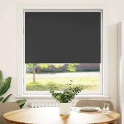 Rolo zavjesa Blackout Black 110x130 cm Širina tkanine 105,7 cm