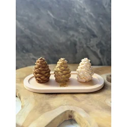 Aberto Design Set Dekorativnih figura Christmas Stone Set2, Šareni