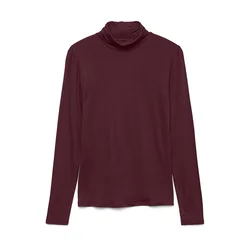 VERO MODA Majica VMALBERTE vinsko rdeča