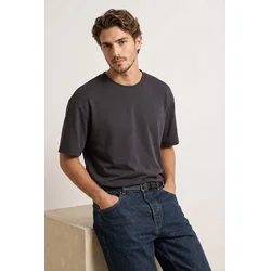 Trendyol Muška majica Tmnss26Ts00007, Siva