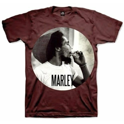 Bob Marley Unisex majica Smokin Circle S
