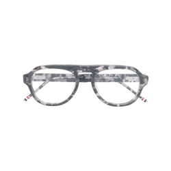 Thom Browne Eyewear - round frame glasses - men - Grey