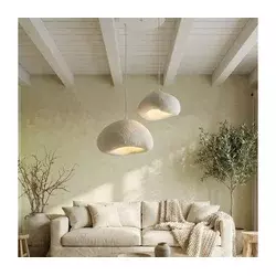 Brilagi - Luster na sajli WABI SABI 2xE27/40W/230V prečnik 70 cm, beli