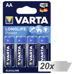 20x4 Varta Longlife Power Mignon AA LR 6 German VPE Inner Box