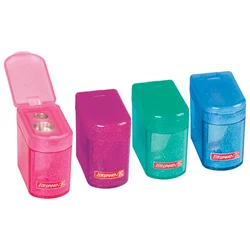 ŠILJILO METALNO S PVC KUTIJOM 2RUPE GLITTER KLICKI BRUNNEN 10-29848 PROZIRNO SORTIRANO