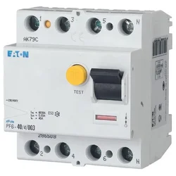 Eaton 6kA diferencialno stikalo PF6-40/4/003-A