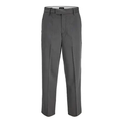 JACK & JONES Hlače na rob JPSTBill temno siva