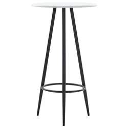 Vidaxl Barska miza bela 60x107,5 cm mediapan