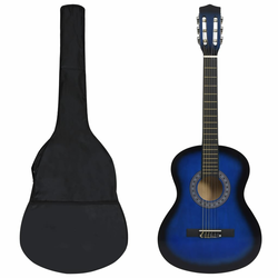 vidaXL 8-dijelni početnički set klasične gitare za djecu plavi 3/4 36”