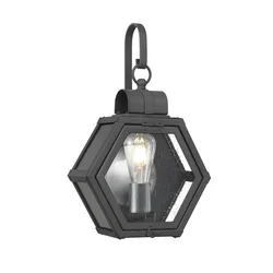 Quintiesse QN-HEATH-S-MB - Spoljna zidna svetiljka HEATH M 1xE27/60W/230V IP44 crna